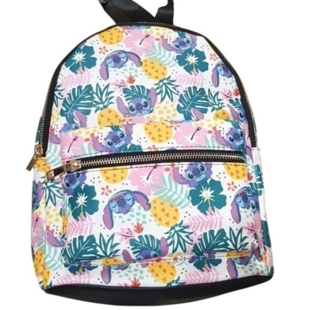 Bioworld Disney Stitch Tropical Mini Backpack New Gift View 4